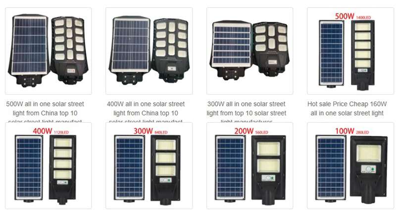 solar stree light manufacturer